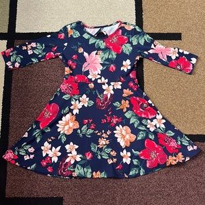 Lidly Kids - Girls Floral Dress - Size 7/8